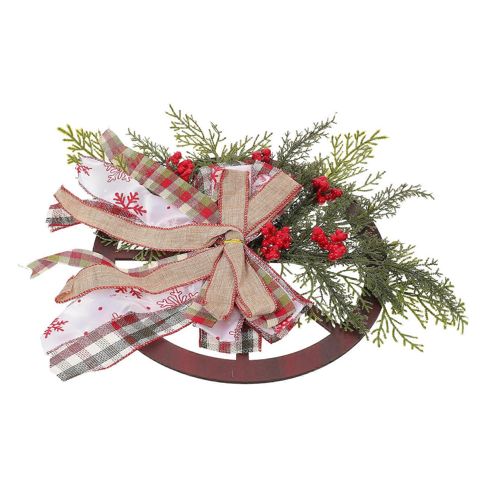 Festive Christmas Wreath For Front Door Multi Color Design Holiday Decoration 1Set