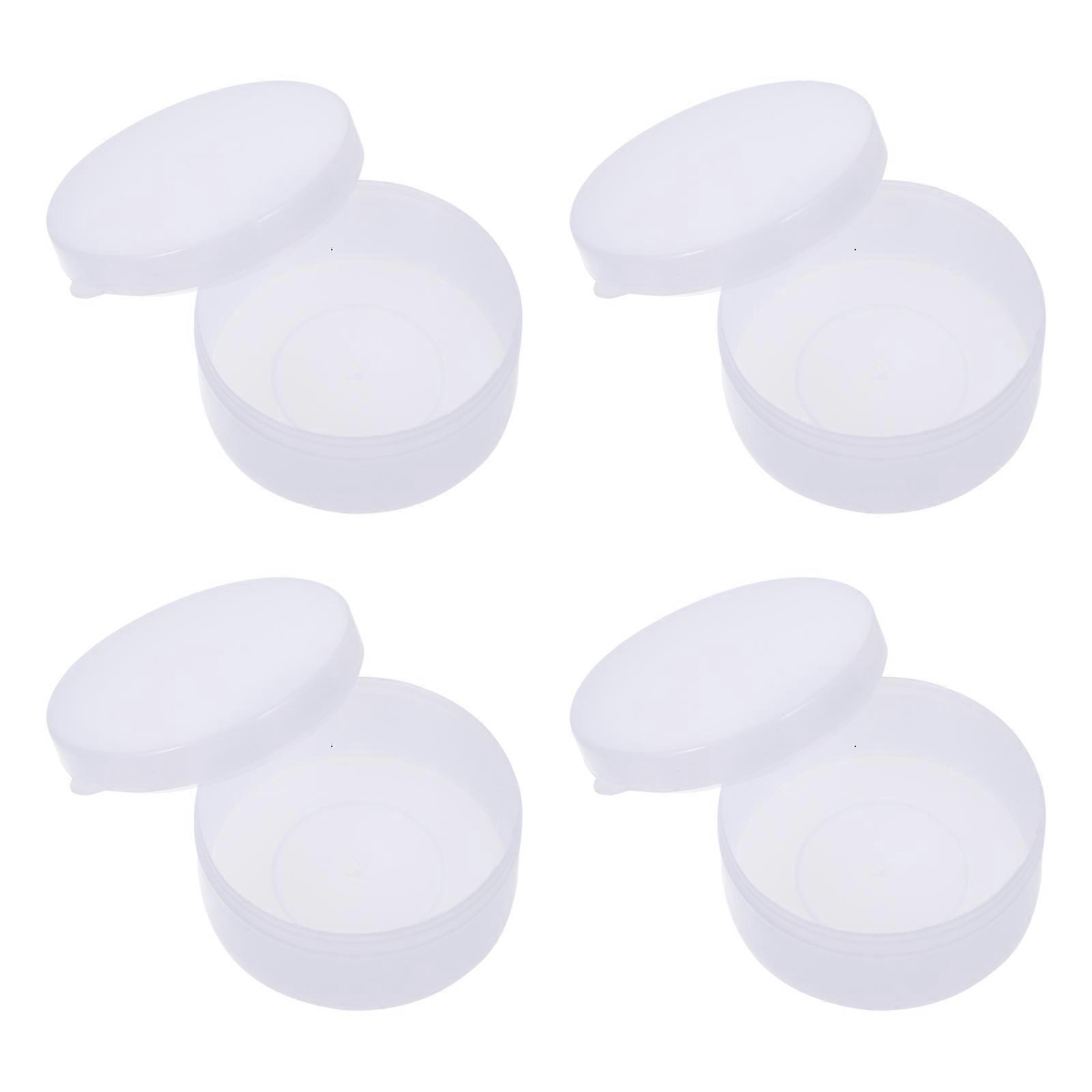 Cosmetic Container White Round Jars for Storage Use 60Pcs