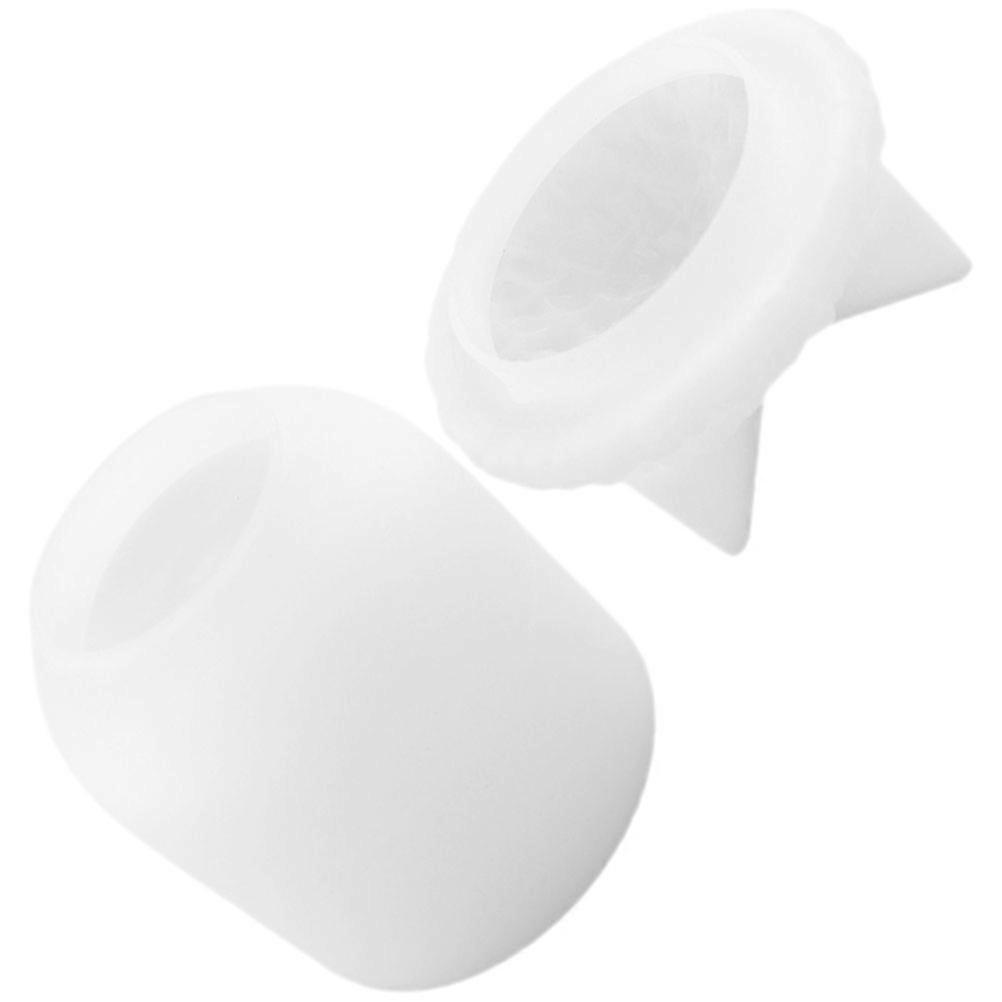 Jar Mold With Lid Silicone Jars Molds Crafting Sessions Diy Enthusiasts Multi Purpose Transparent 8x7.7cm 1Pcs