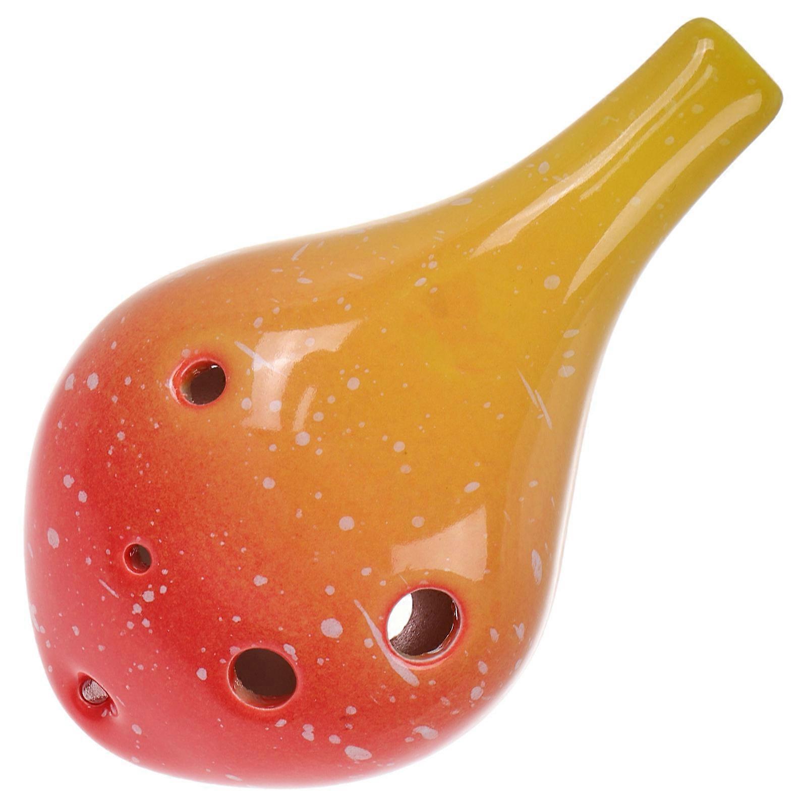 Alto Ceramic Ocarina Instrument for Practice 4Pcs Set