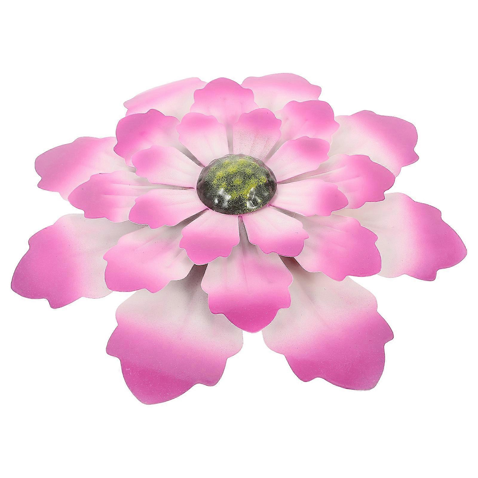 Décoration florale en fer forgé, pendentif mural pour usage intérieur, 5 pièces, violet