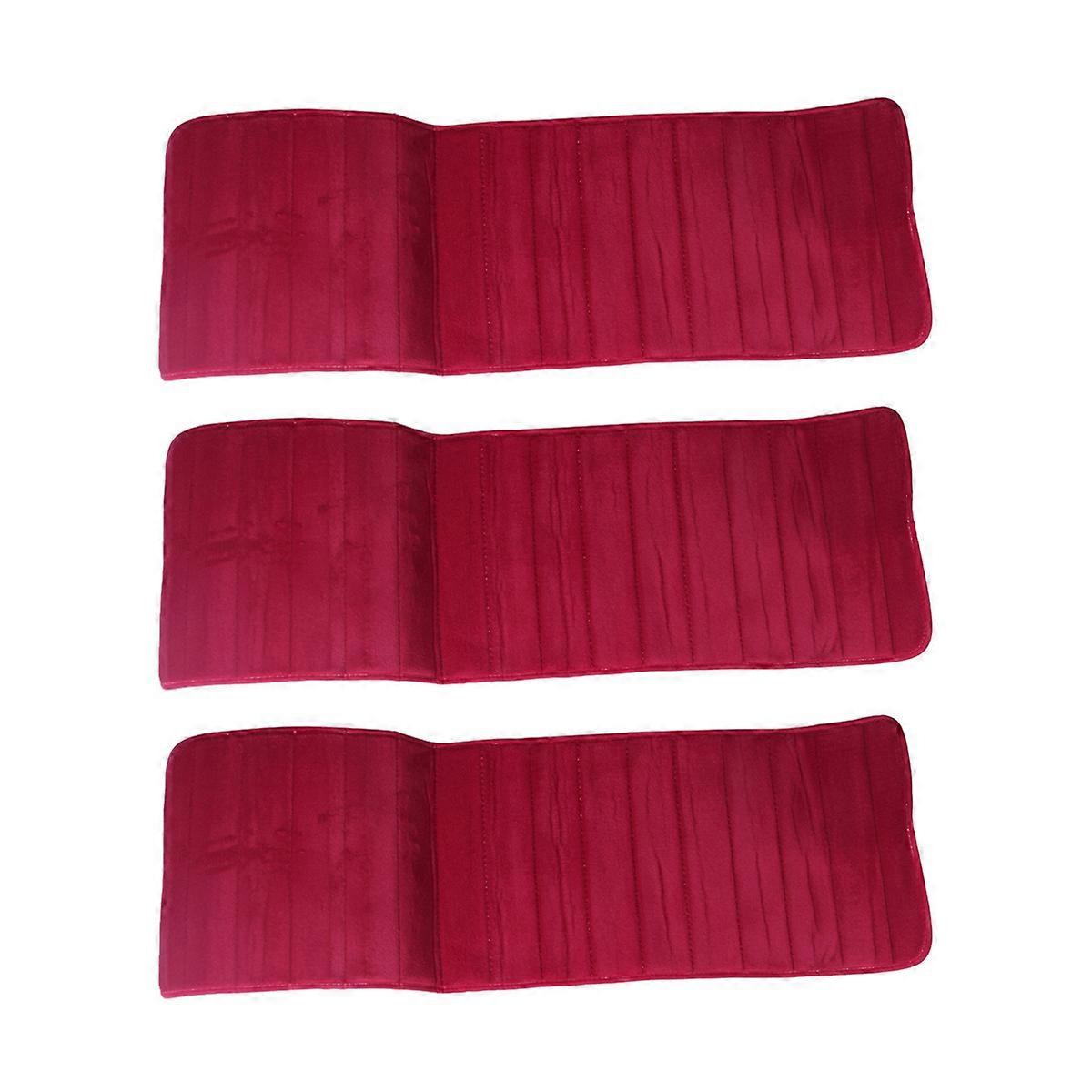 120x40cm Absorbent Nonslip Memory Foam Floor Mat Carpet Date-red