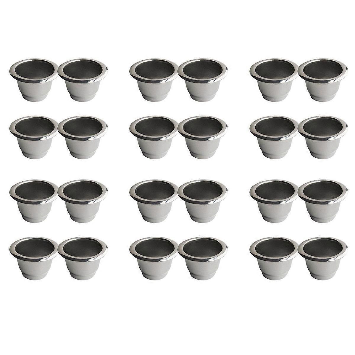4Pcs for Stainless Steel Refillable Coffee Capsule
