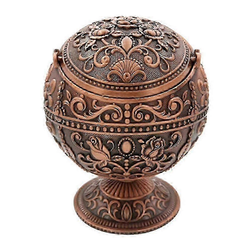 Windproof Ashtray with Lid - Retro Creative Metal Ashtray for Cigarettes