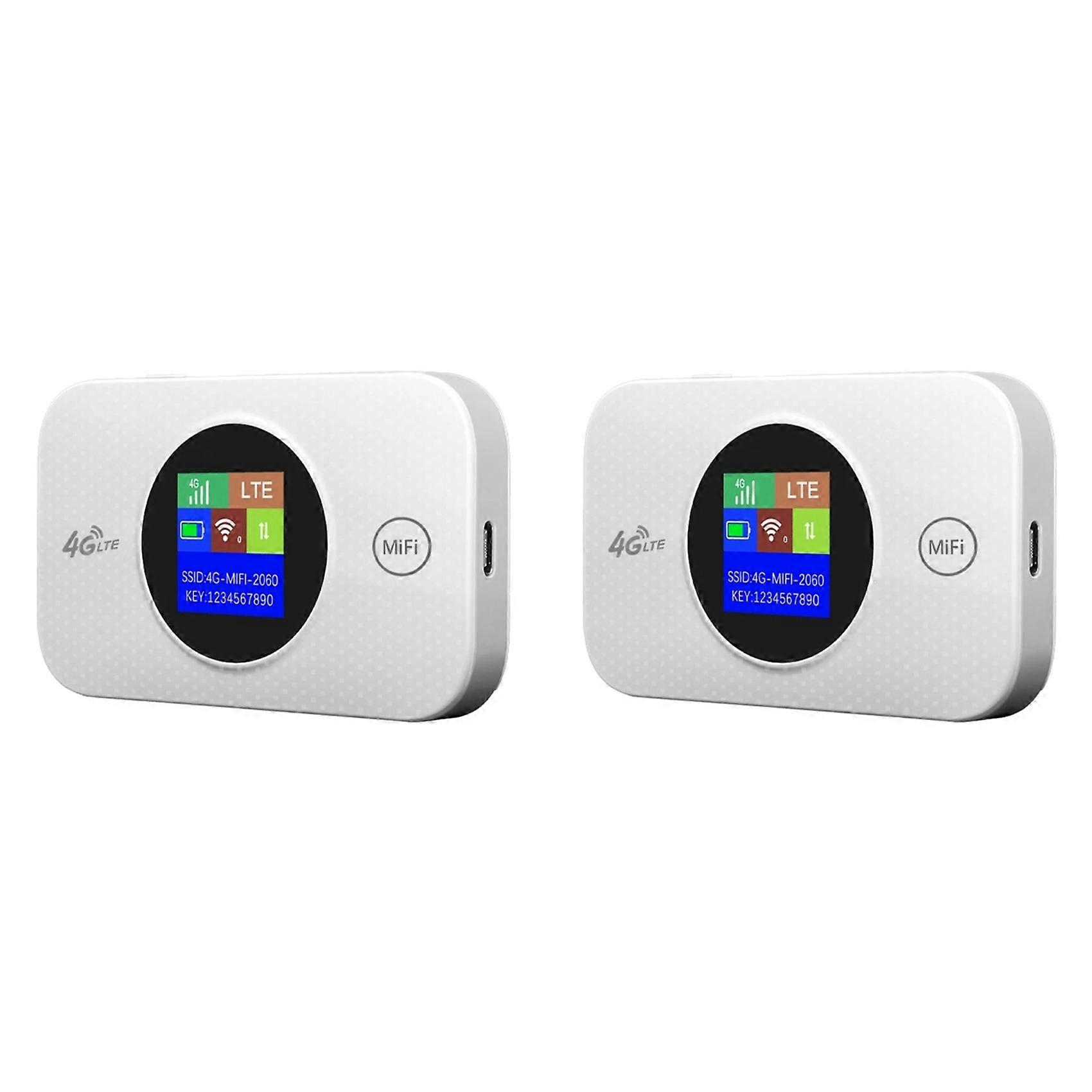 2X MF968 4G WIFI Hotspot 4G SIM WIFI Router with Sim Card Slot 4G Mini LTE Router Travel WiFi Router 3000mah 150mbps