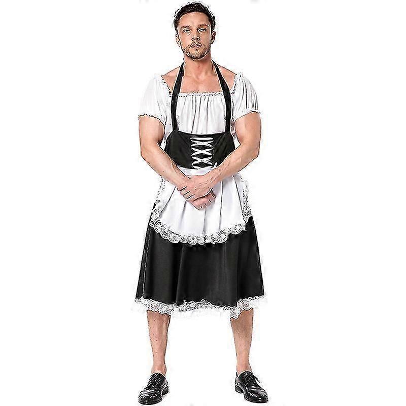 男性用メイド制服カフェコスチュームハロウィンカーニバルパーティー仮装