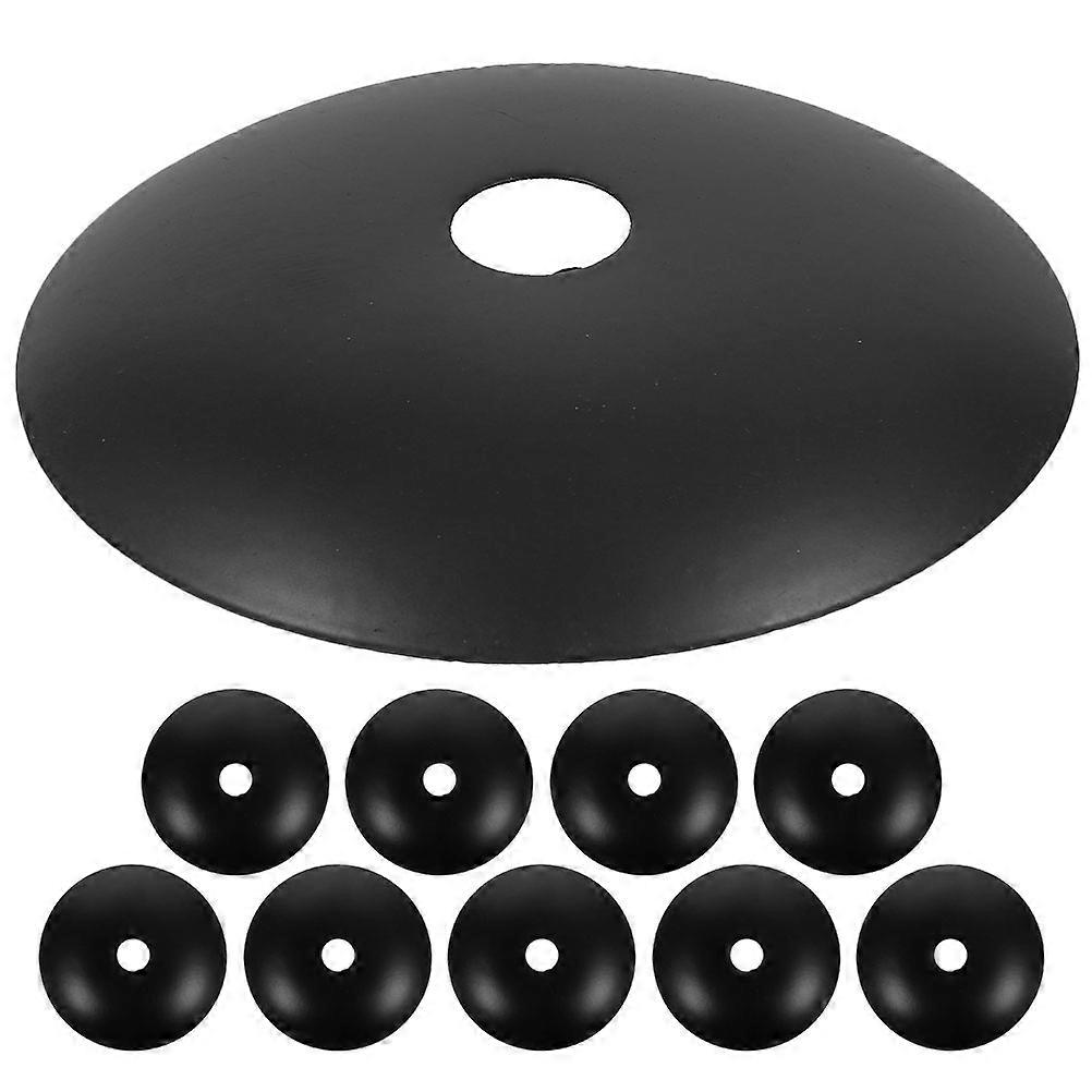 Pendant Light Ceiling Canopy Plate with 30Pcs Round Covers Black