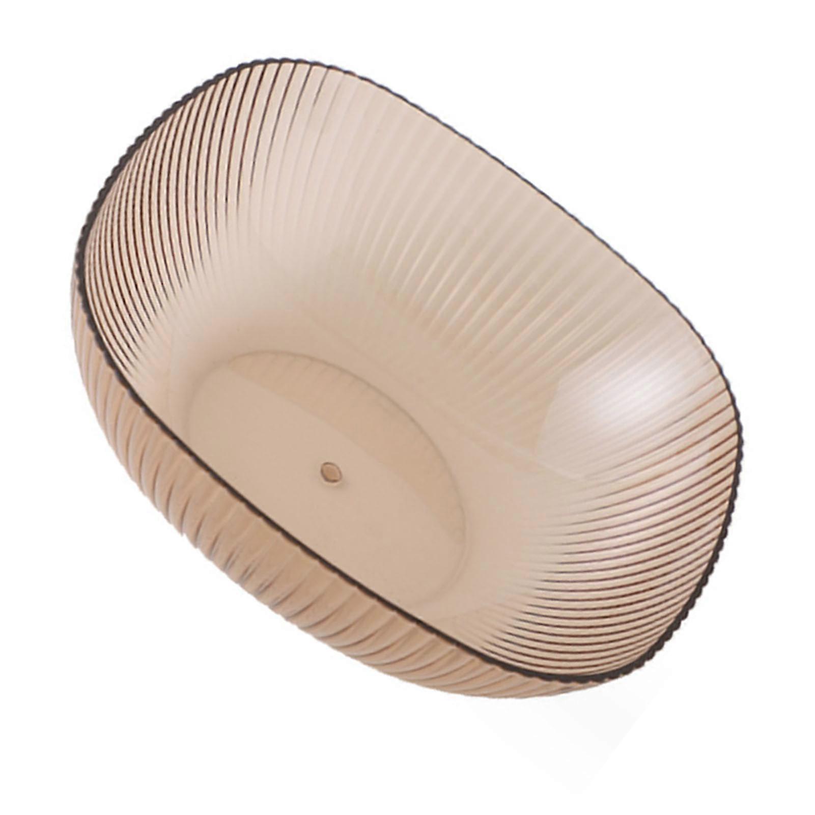 Transparent Crystal Plastic Fruit Tray 7x23cm Impact Resistant