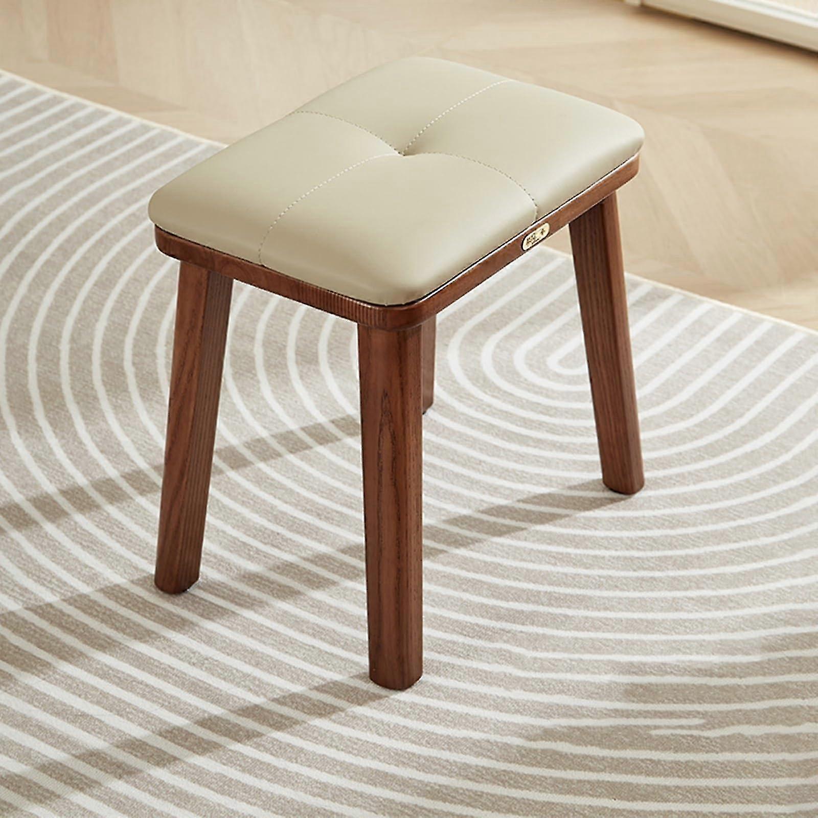 Solid Wood Stool, Modern Minimalist Entrance Bench, Small Stackable Bench for Home, Changing Shoes, Dining Tables