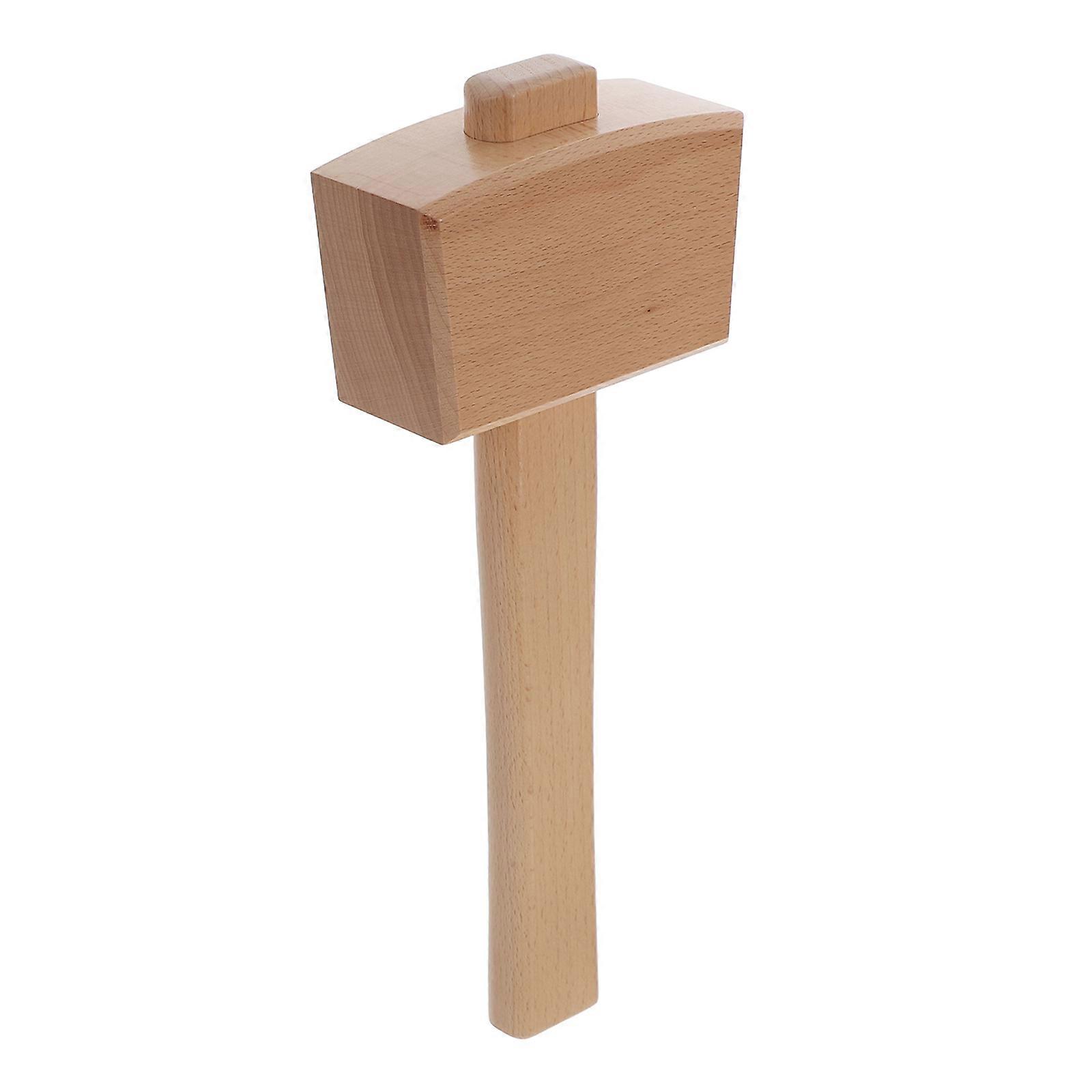 Woodworkers Mallet Wood Mallet For Diy Projects And Wood Carving Khaki Color Simple Style 1Pack