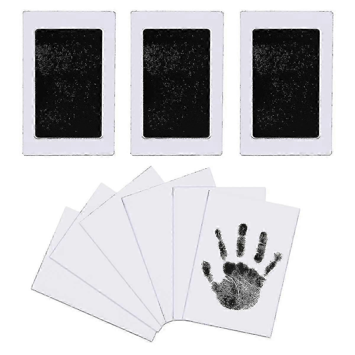 2025 3pcs Baby Handprint And Footprint Set, Safe Non-toxic 9.5*5.7cm