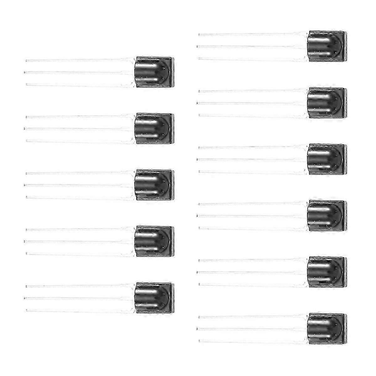 10 Pcs Reception Distance 15M Infrared VS838 IR Receiver Modules Black
