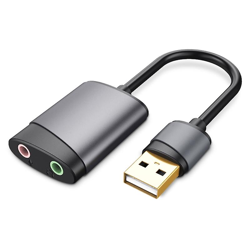 Usb External Sound Card 3.5mm Surround Audio Adapter For For Windows Mac Linux