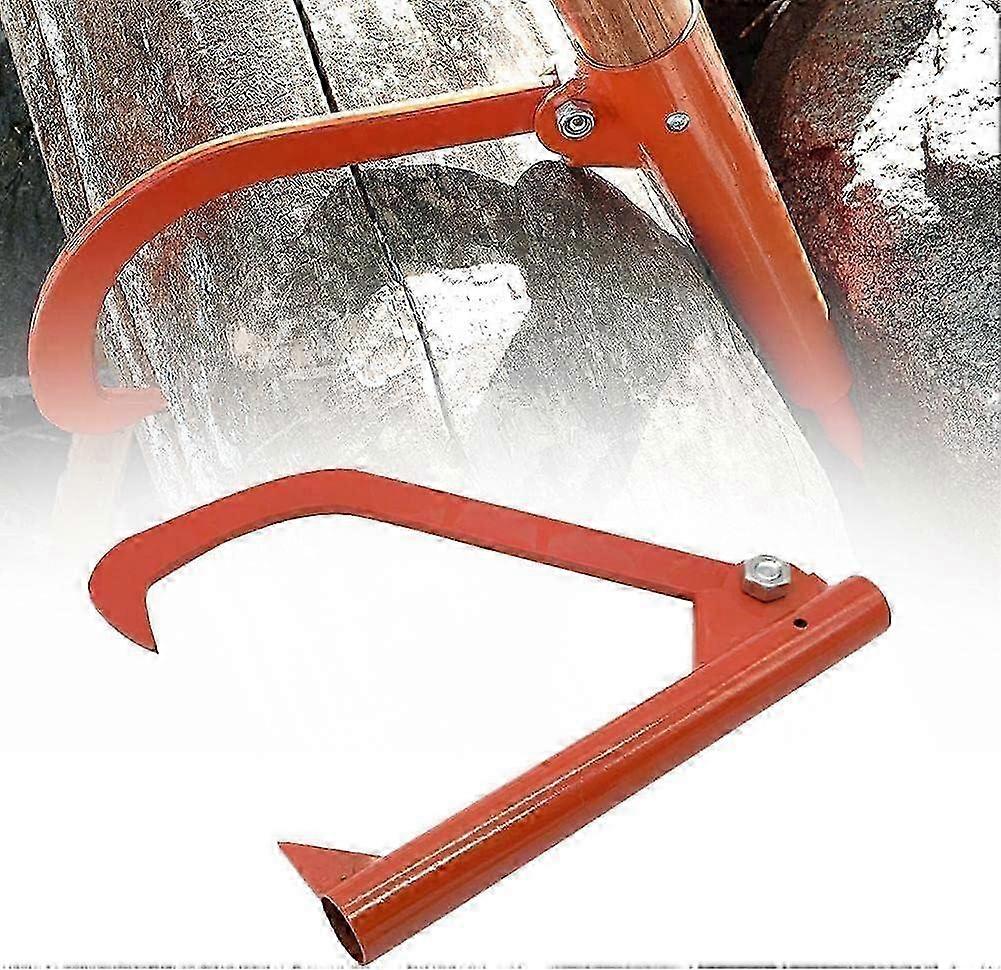 Log Lifter Logging Cant Hook Log Roller Tool Outside Coating Strong Support Hook Tools Logging Cant Hook Log Lifter for Lift Heavier Trees 2