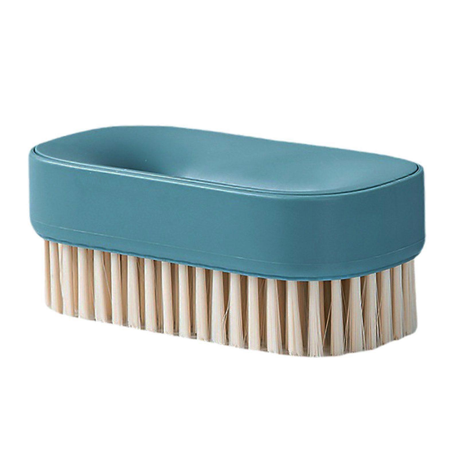 Jikaixiang Cleaning Brush Hollow Round Design Shoe Brush with Comfortable Grip Soft Bristles Hangable Drainable Utility Scrubber
