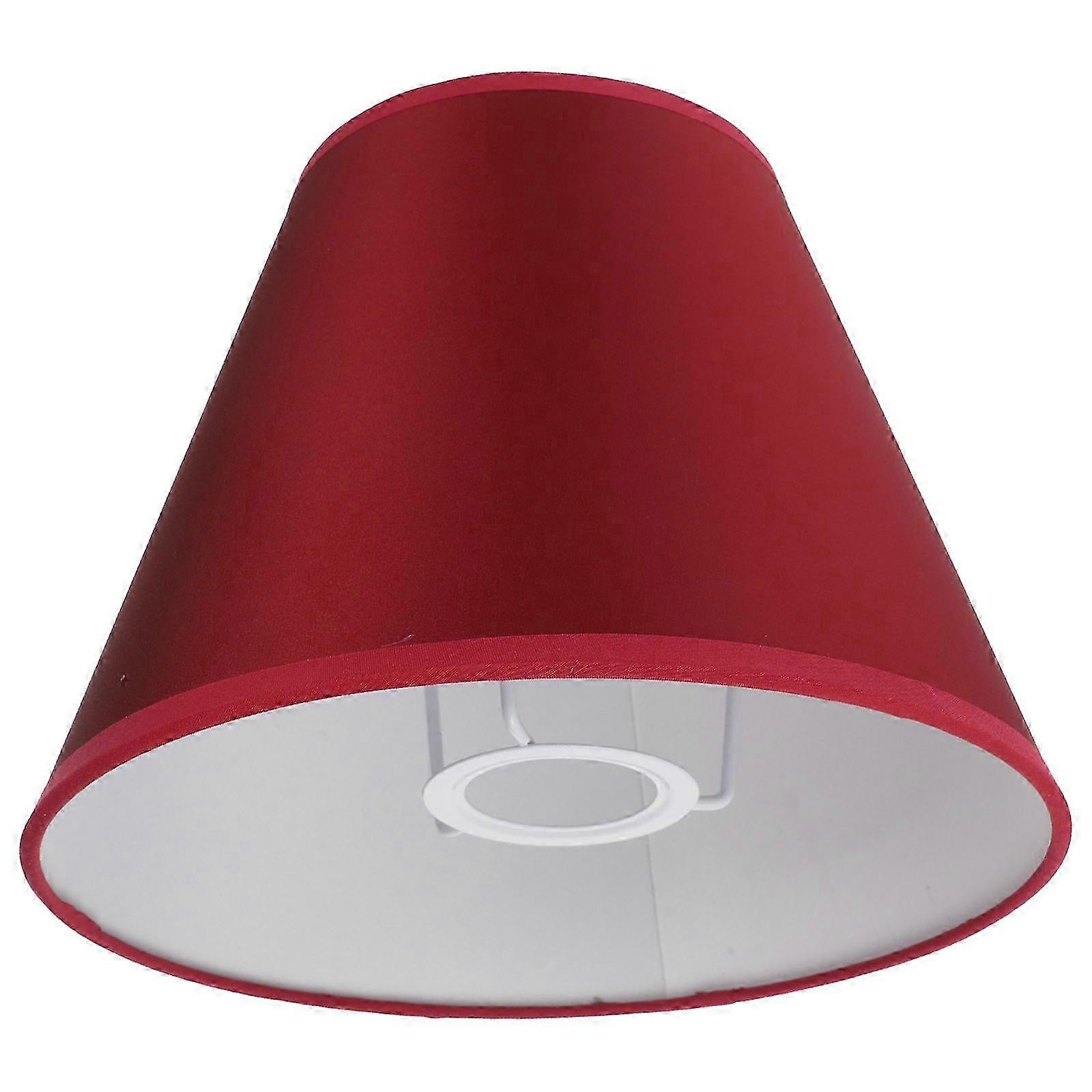 Cloth Lampshade Replacement E27 E14 Base Simple And Modern Dark Red 1 Pcs For Bedroom