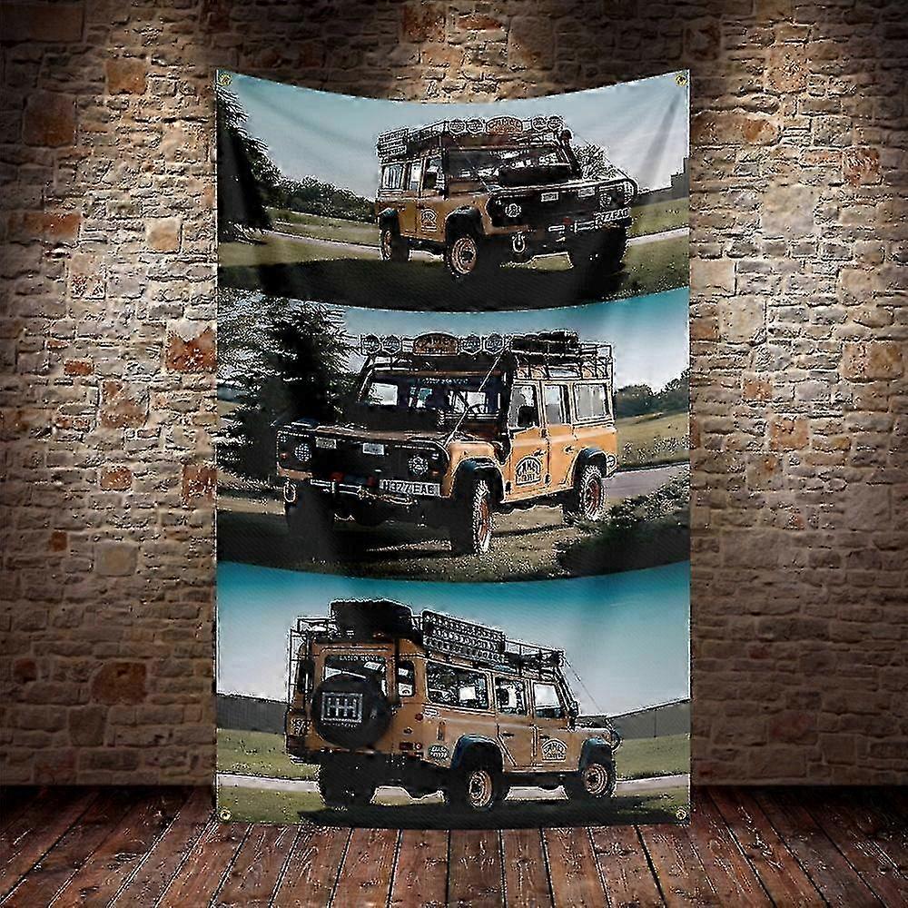 CAMEL TROPHY SUV Flagge Polyester Digitaldruck Oldtimer Banner