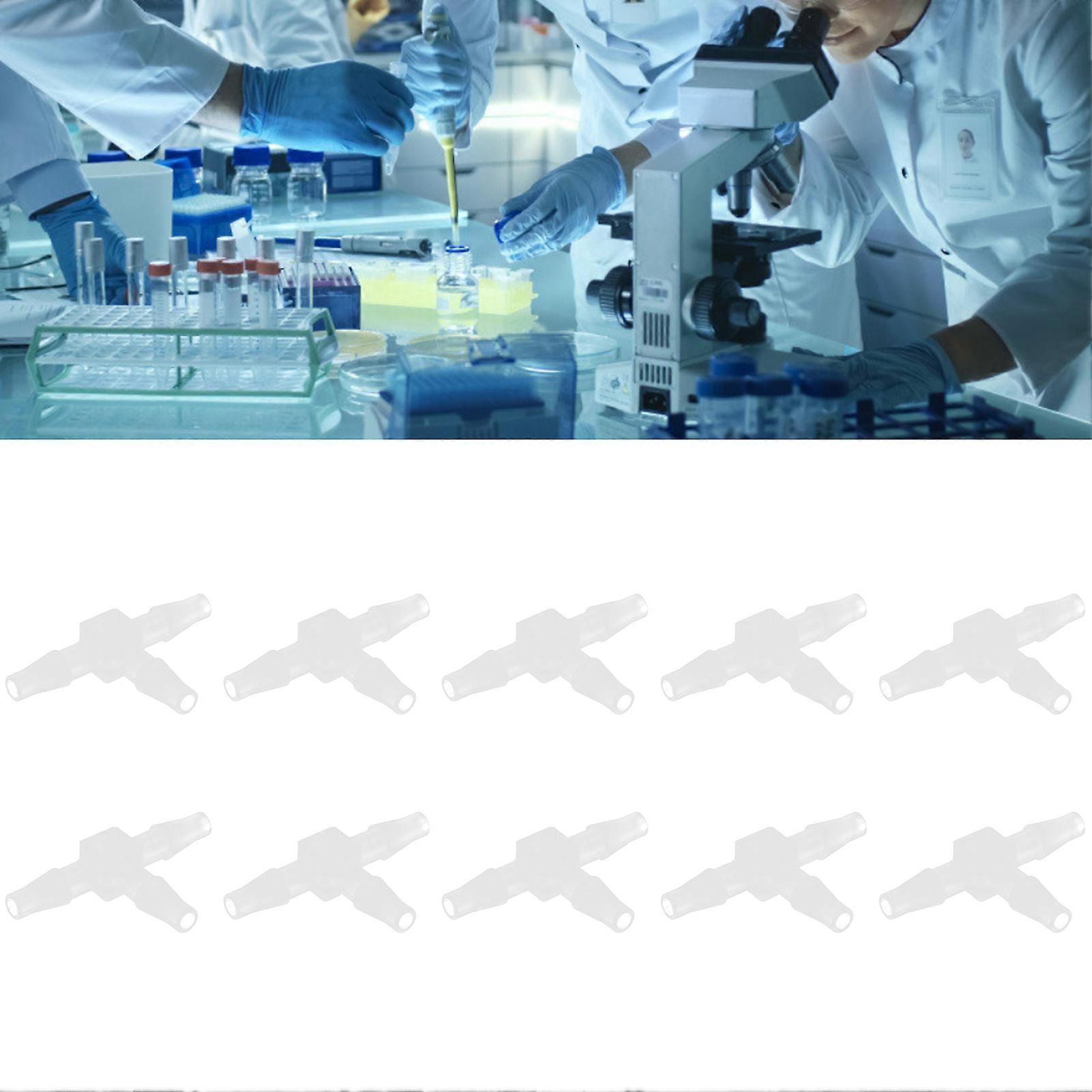 10Pcs 3 Way Plastic Fitting Pressure Temperature Proof T Shaped Tee Barb Fitting