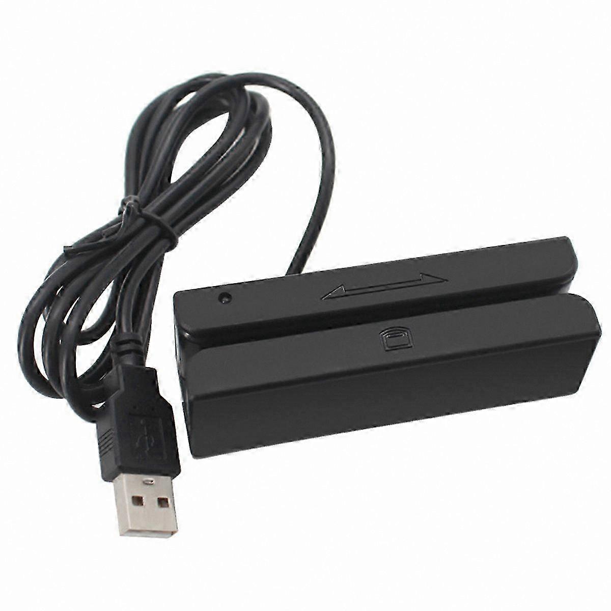 USB Magnetic Card Reader with 3 Tracks Stripe Mini Swiper for PC