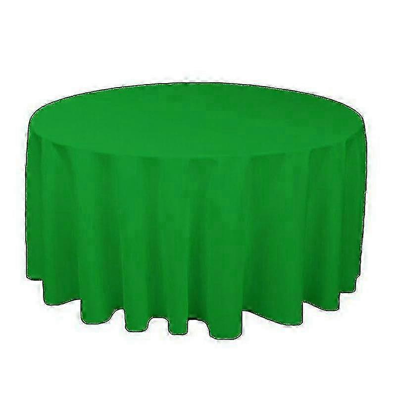 Solid Color Table Cover Polyester Round Tablecloth Wedding Birthday Decor