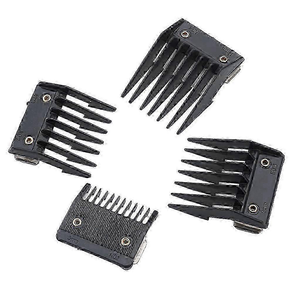 4 قطع المهنية الشعر كليبرز انفصال المقص دليل اللحية المتقلب مشط الشعر المقص أمشاط وال الانتهازي حراس