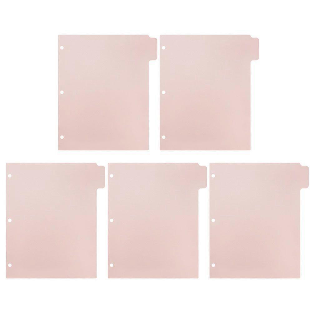 5 Sheets Book Binder Dividers Notepad Dividers Binder Notebook Page Dividers Organizers