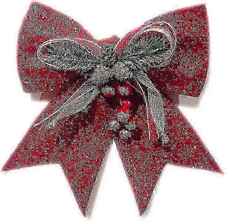 Christmas Tree Bows, Decorative Ribbons and Ornaments for Christmas Party and Tree