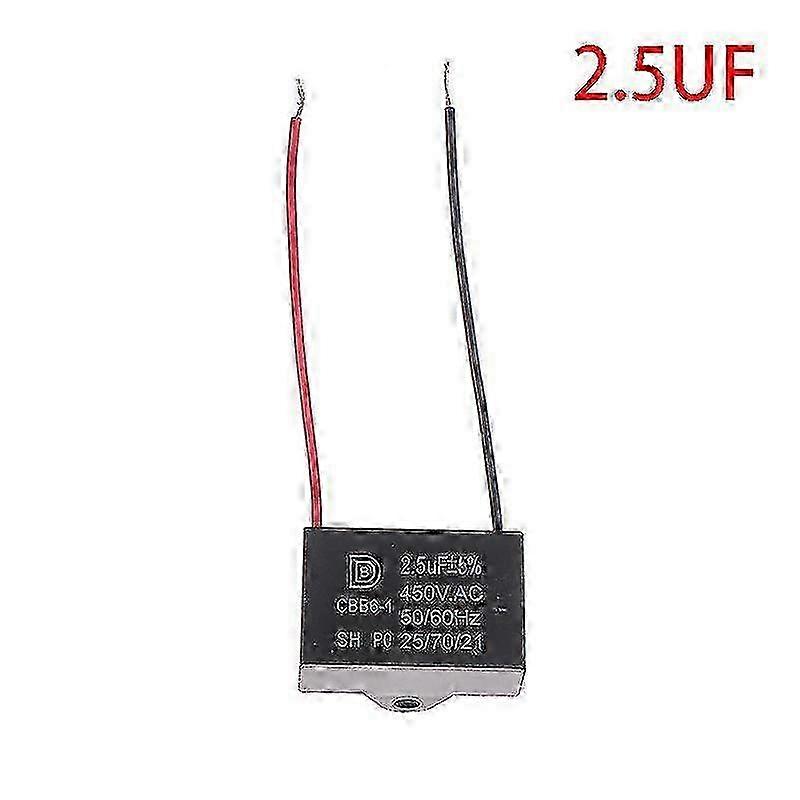 Cbb61 450v 1uf~12uf Terminal Ceiling Fan Motor Running Rectangle Start Capacitor 2025