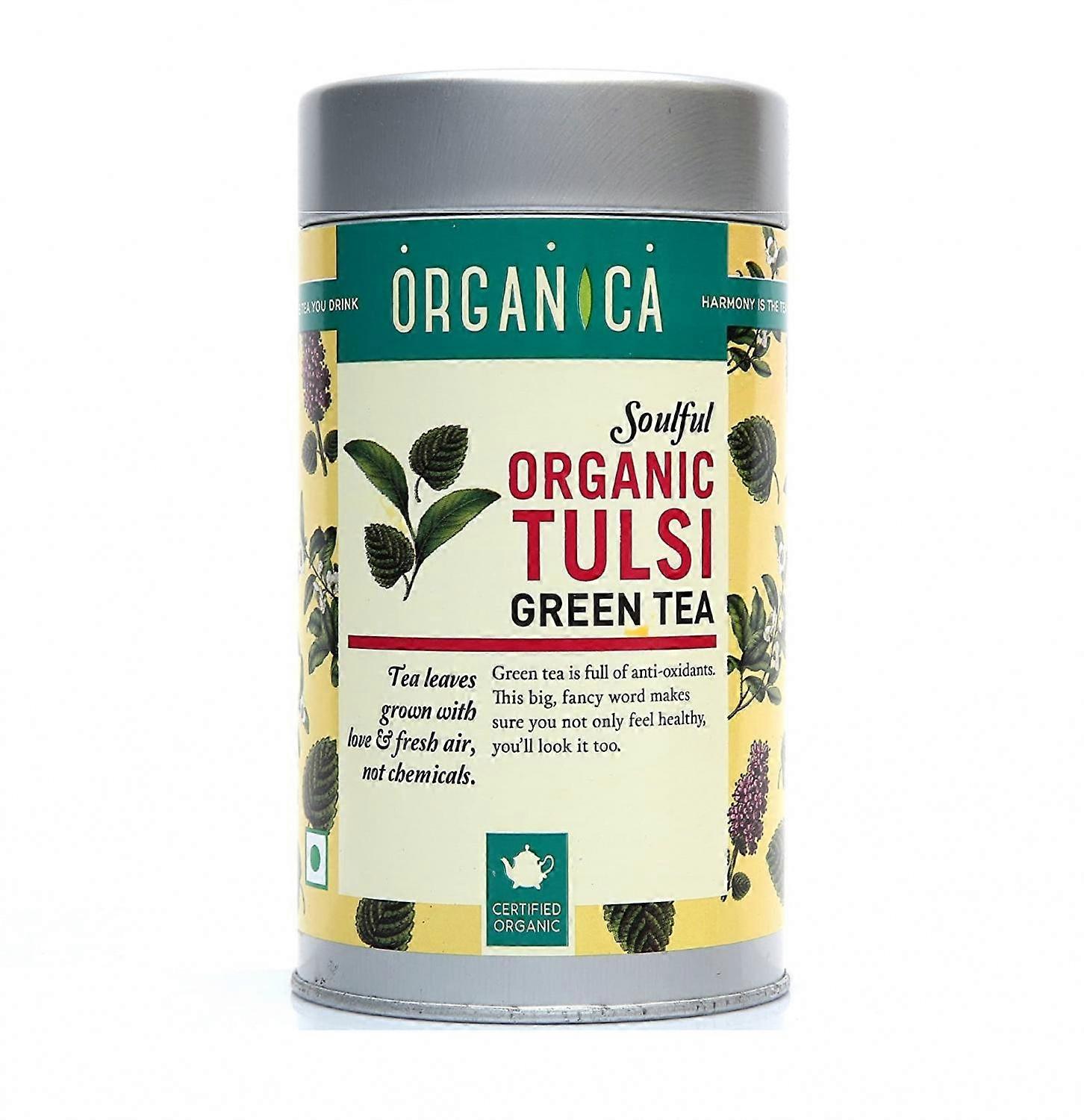 Зеленый чай с Тулси (75 г), Organic Tulsi Green Tea,  Organica