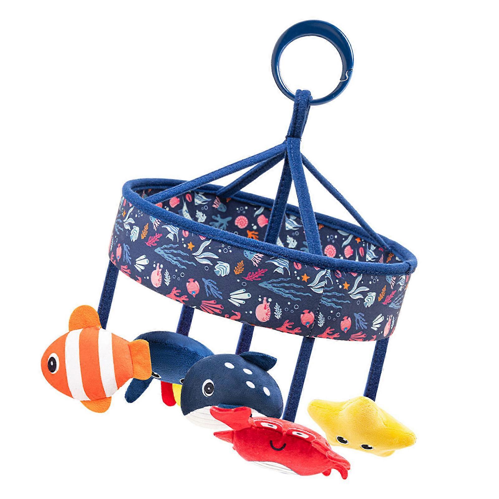 Baby Bedside Musical Mobile With Rotating Ocean Animals Soothing Lullabies And Secure Crib Mounting For Infant Calming Multicolor