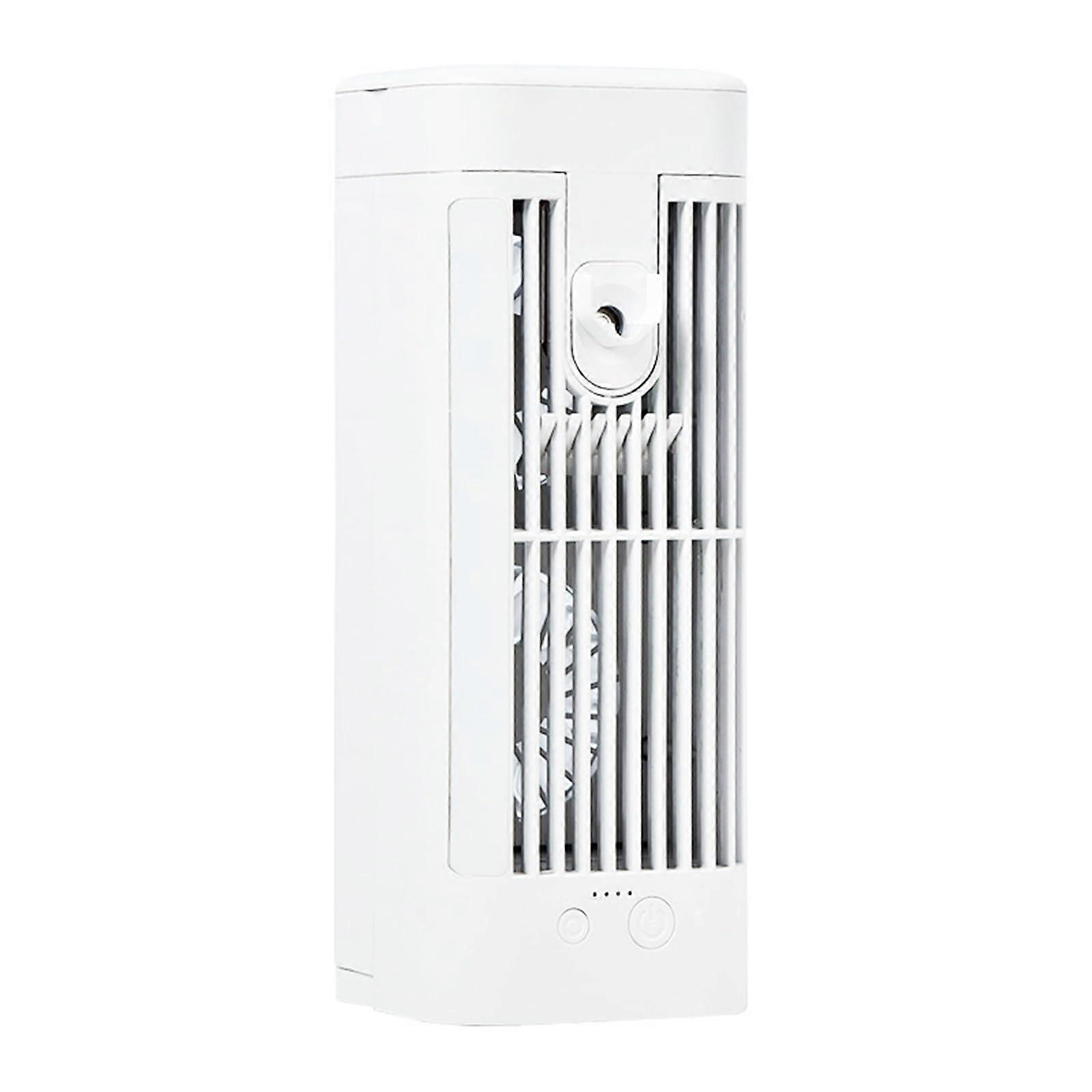 USB Rechargeable Air Cooler Fan with 120ML Water Tank 3Speed Low Noise and Night Light for Home