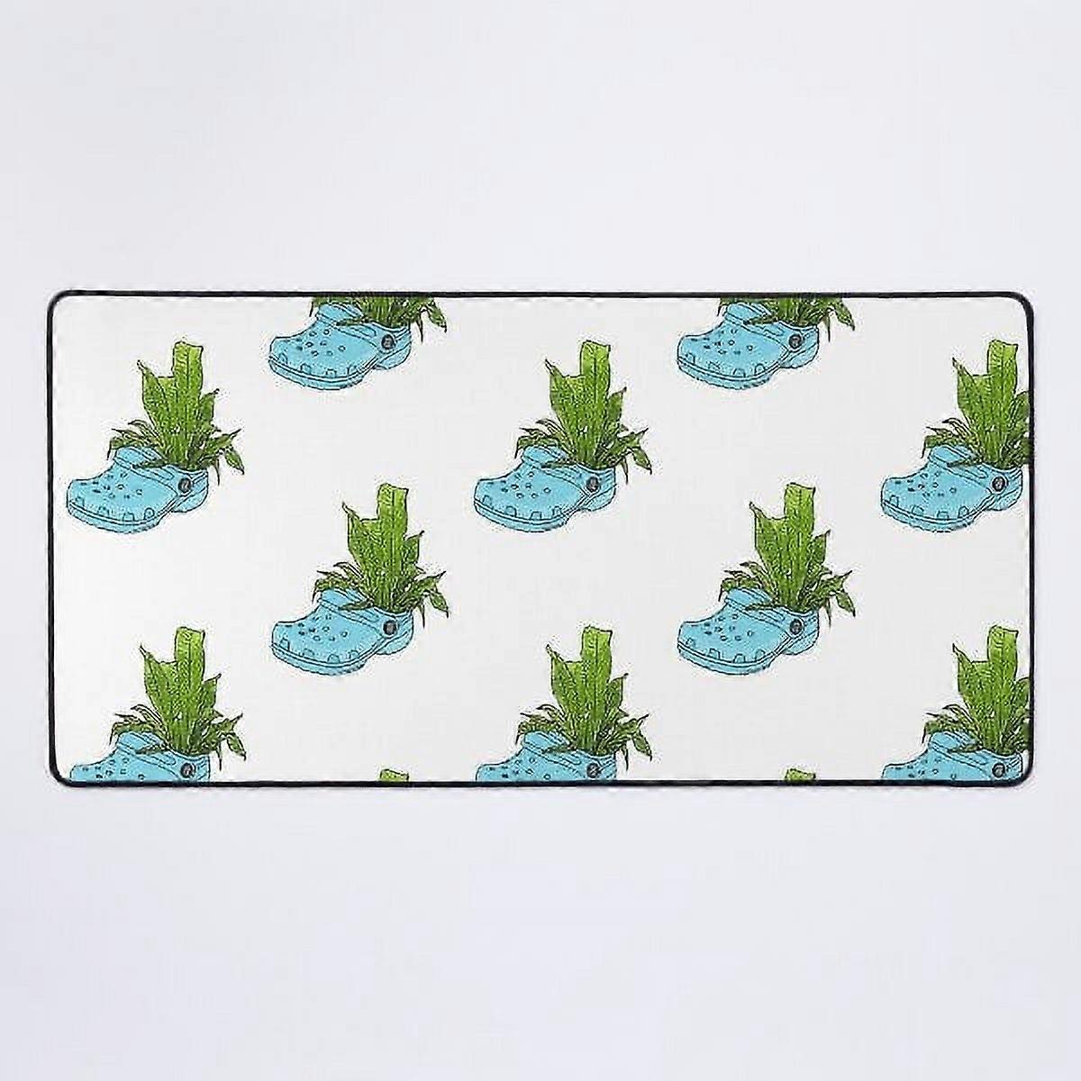 A NEW Blue clog bootanical Desk Mat