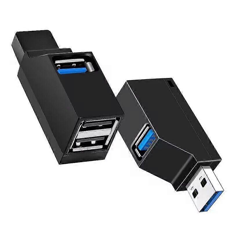 Direct Plug USB 3.0 Hub 4-Port Portable with High Speed Data Transfer for Laptop Desktop