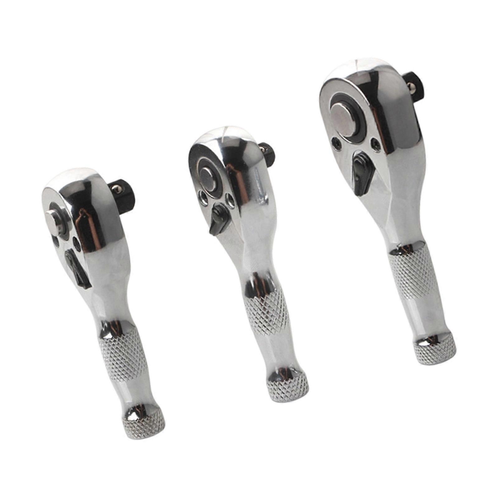 72T Short Shank Bidirectional Ratcheting Wrench Head Set Multiple Socket Compatibility Automotive Repair Maintenance Kit Multicolor
