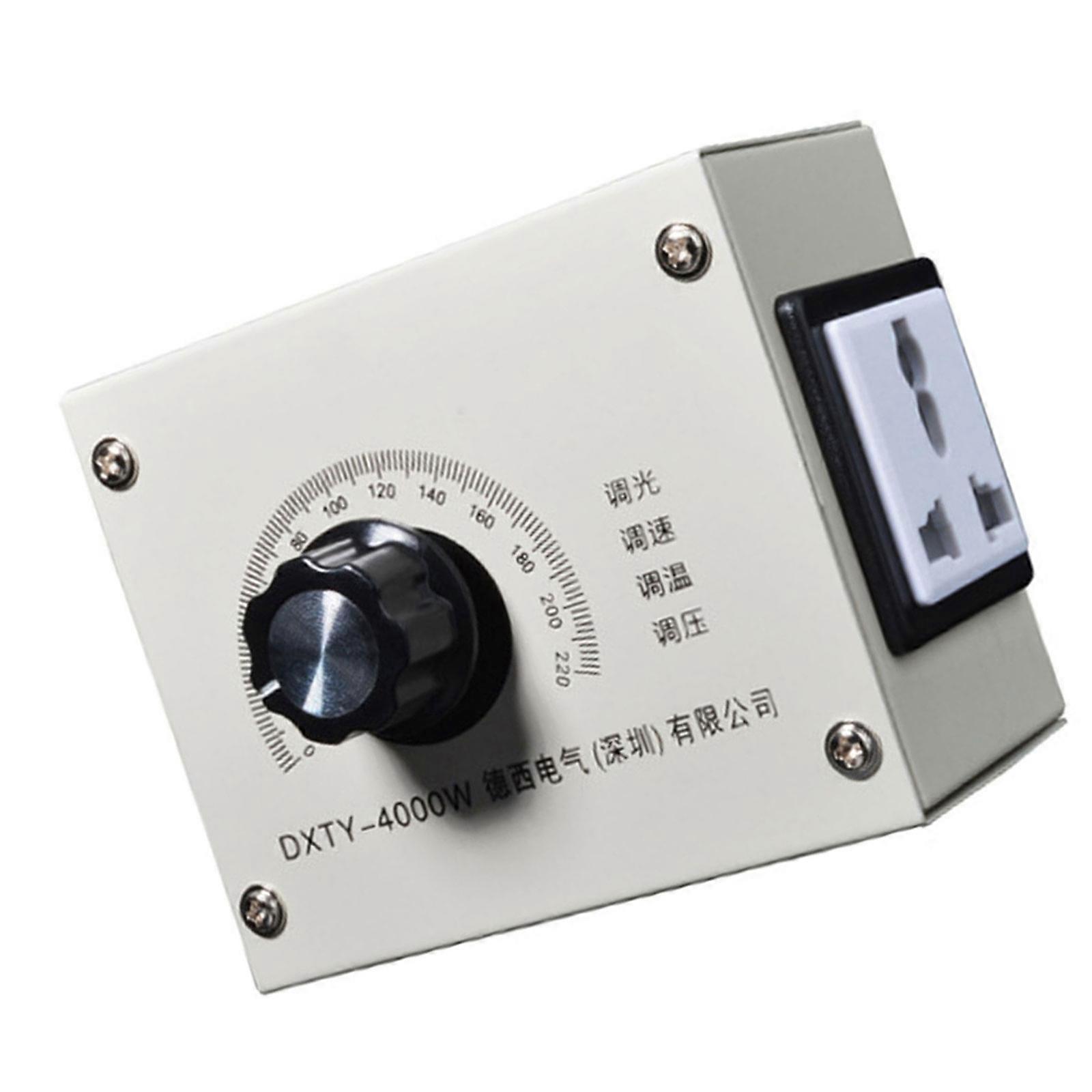 0-220V Current Regulator Variable Speed Reducers Adjuatable Dimmer 4000W Compacts Variable Voltage Controllers Enduring Multicolor
