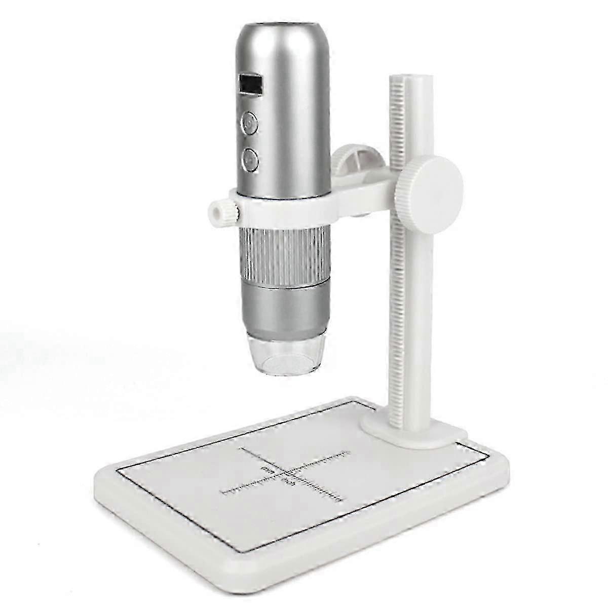 w Microscope Accessories 1000x Zoom Wi-Fi Digital USB Microscope for Kids and Professionals with 8 LED Lights MS4