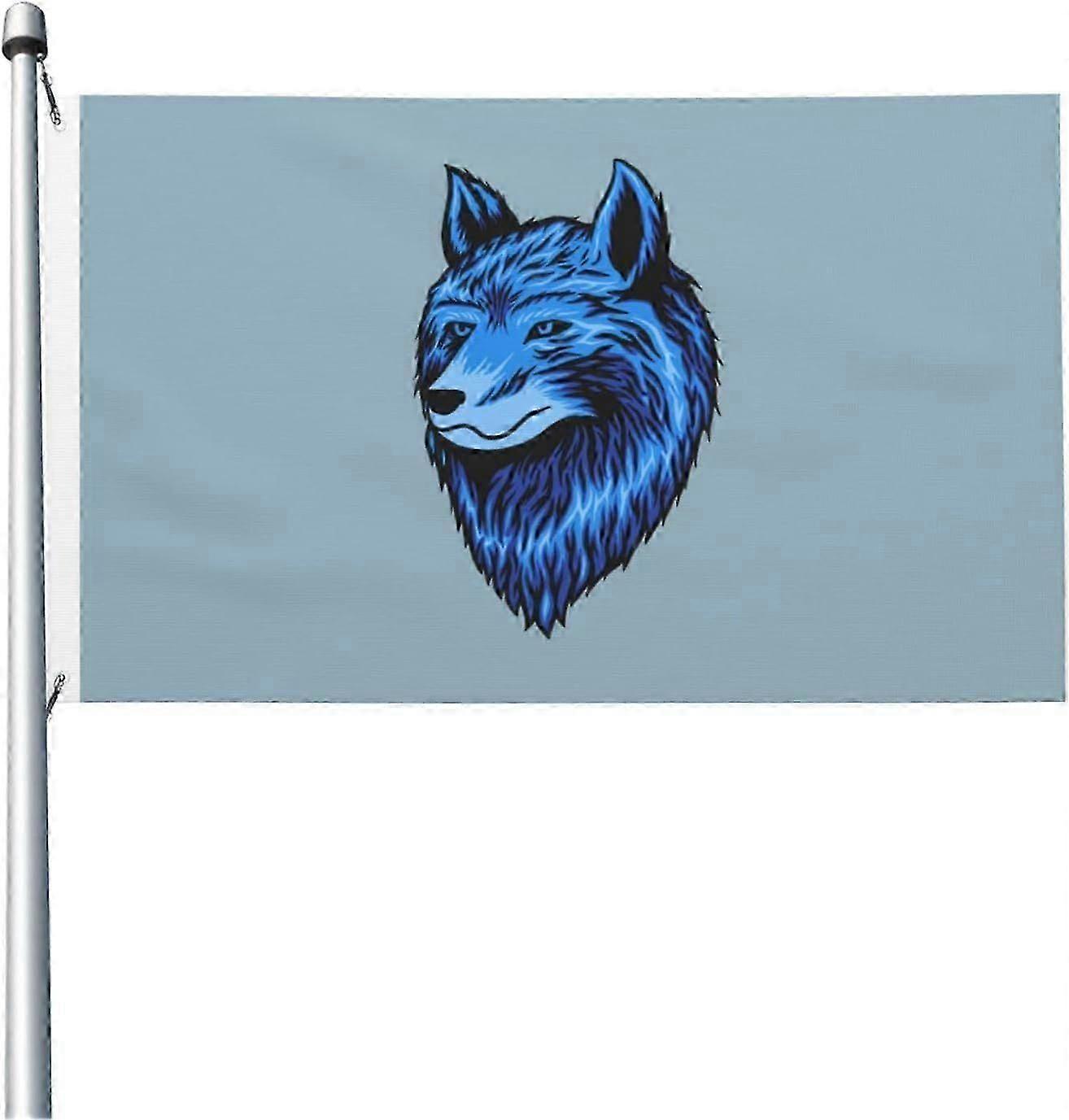 Cool Wolf Head Flag Mode A-3242
