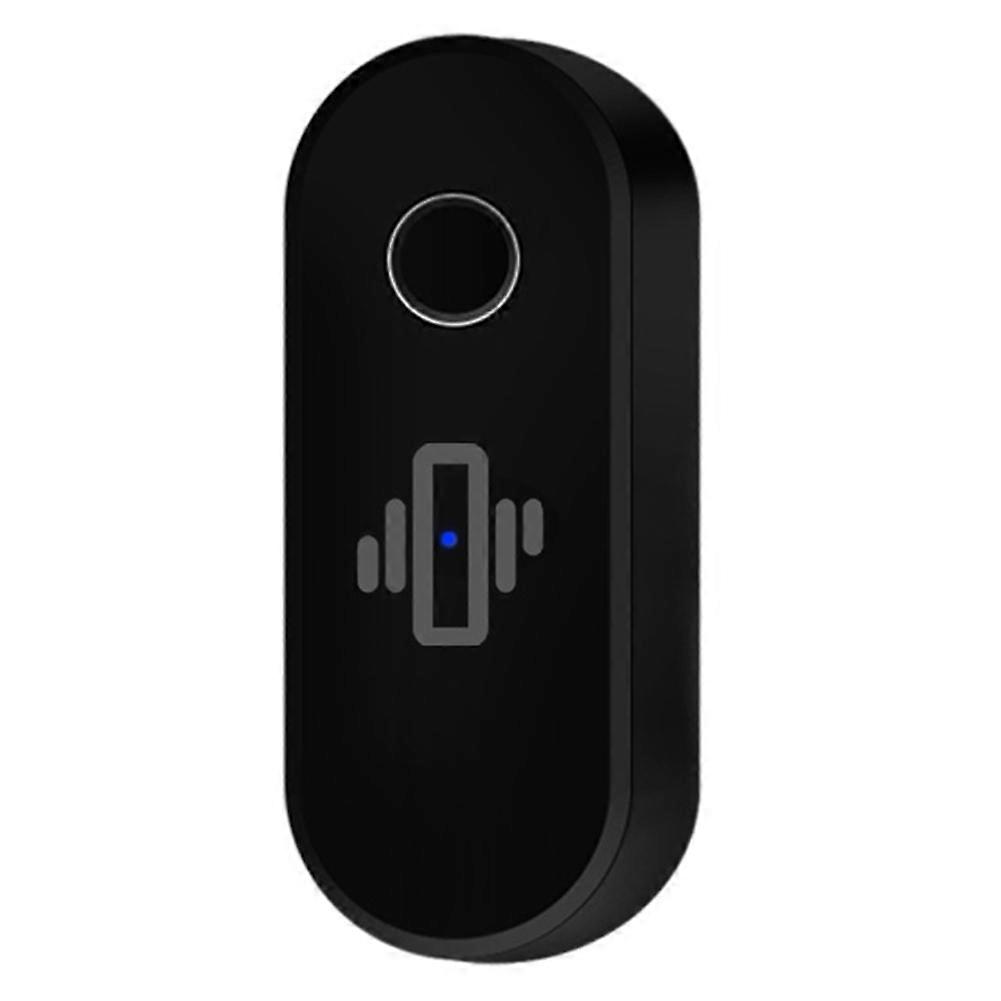 Smart WiFi Vibration Sensor Alarm Wireless Vibration Detector Alert Real-Time Activity & Shock Detection Black