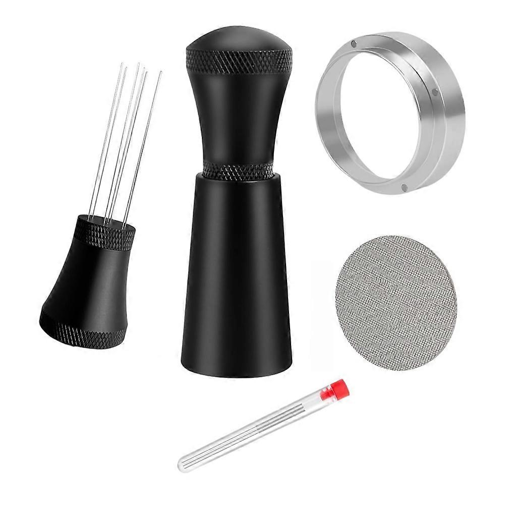 51MM Espresso Accessories,WDT Tool Espresso Coffee Stirrer,Dosing Funnel and Puck Screen Set,Espresso Distribution Tool