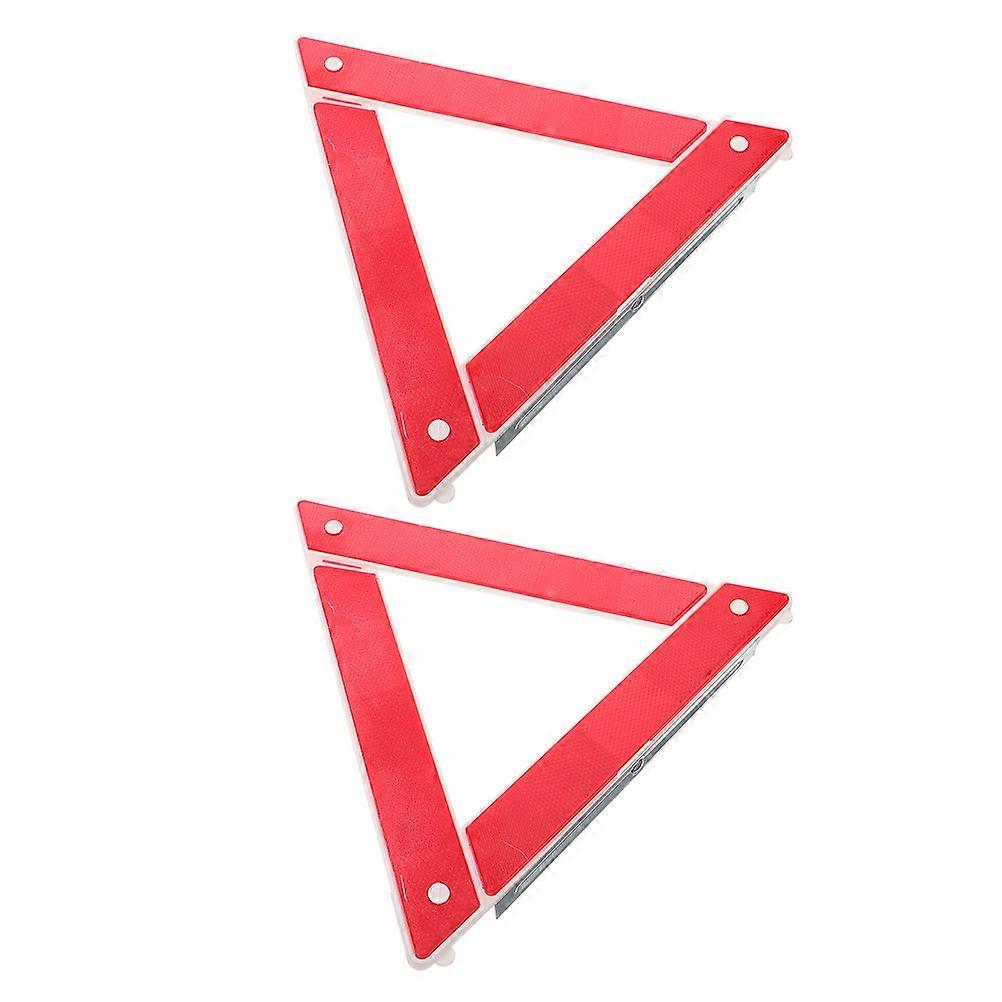 Reflective Warning Triangle for Vehicles Emergency Triangles 2Pcs Safety