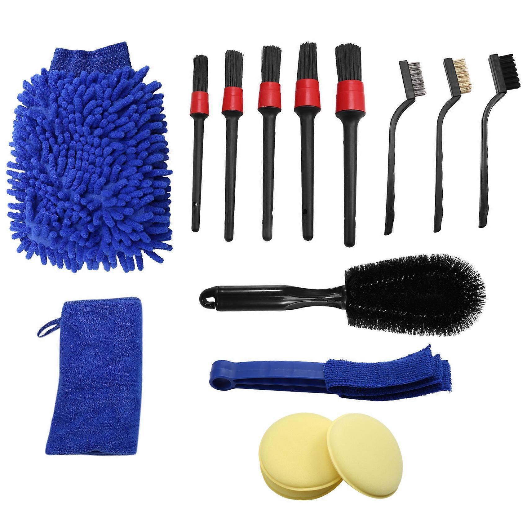 15 PCS Car Detailing Brush Set,Car Interior Cleaning Kit