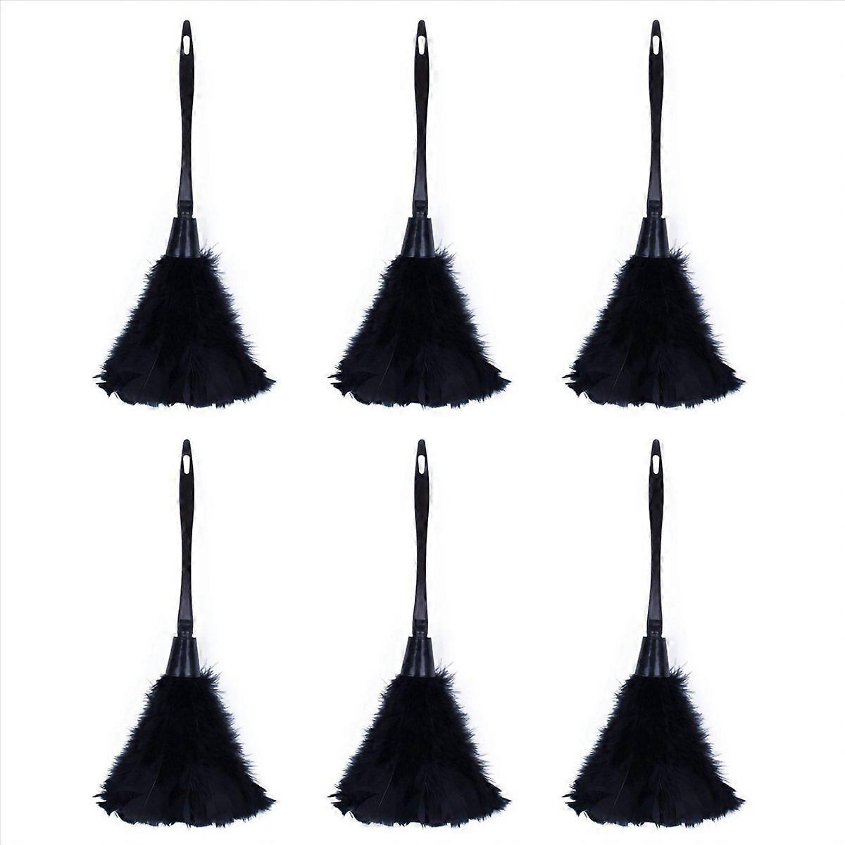 1pc Duster with Black Plastic Handle Cleaning Tool(black)