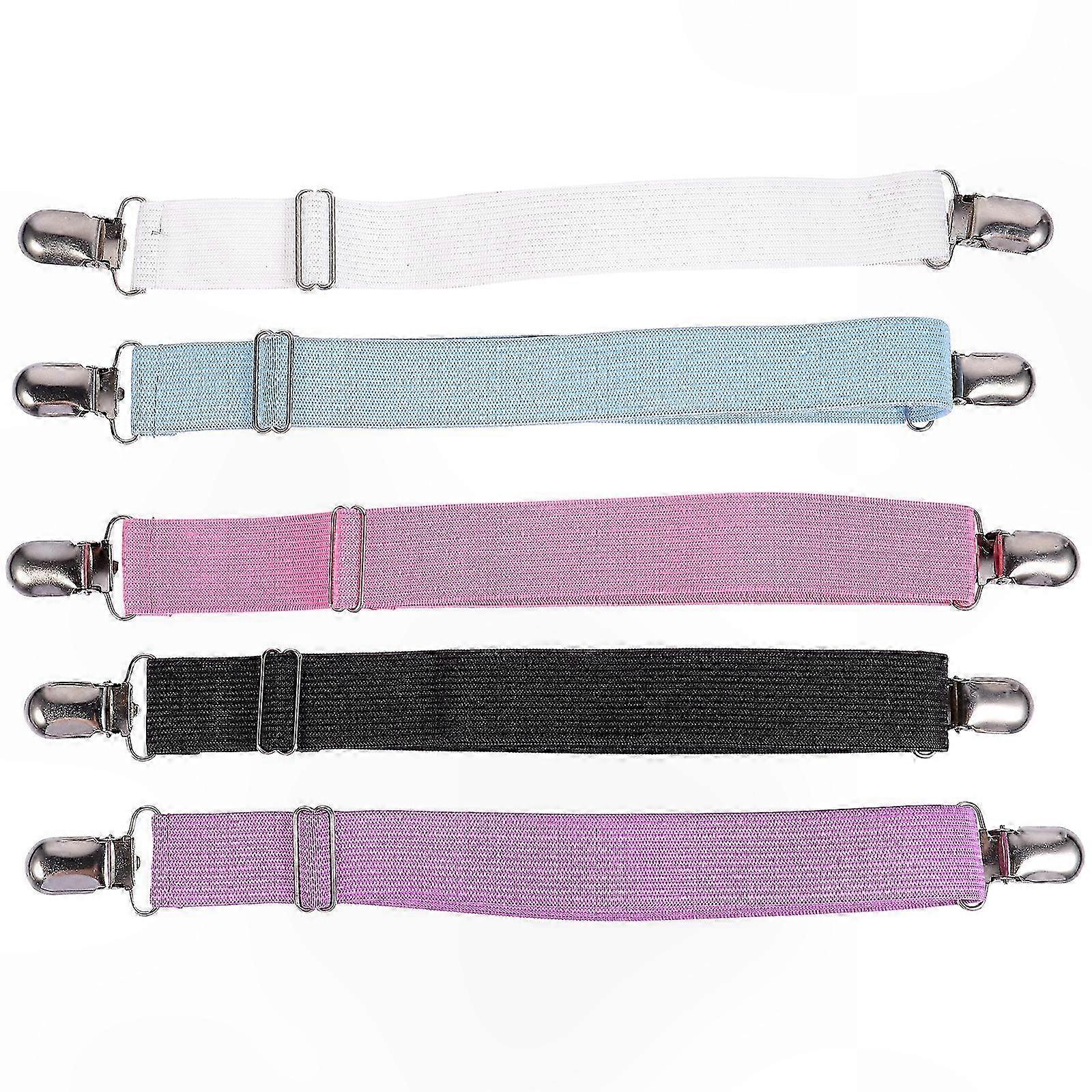 5-Pack Elastic Mattress Sheet Holders with Adjustable Straps for Secure Fit