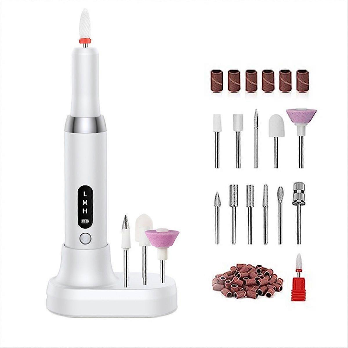 Nail Polisher Drill Bits Professional Nails Grinding Polishing,A