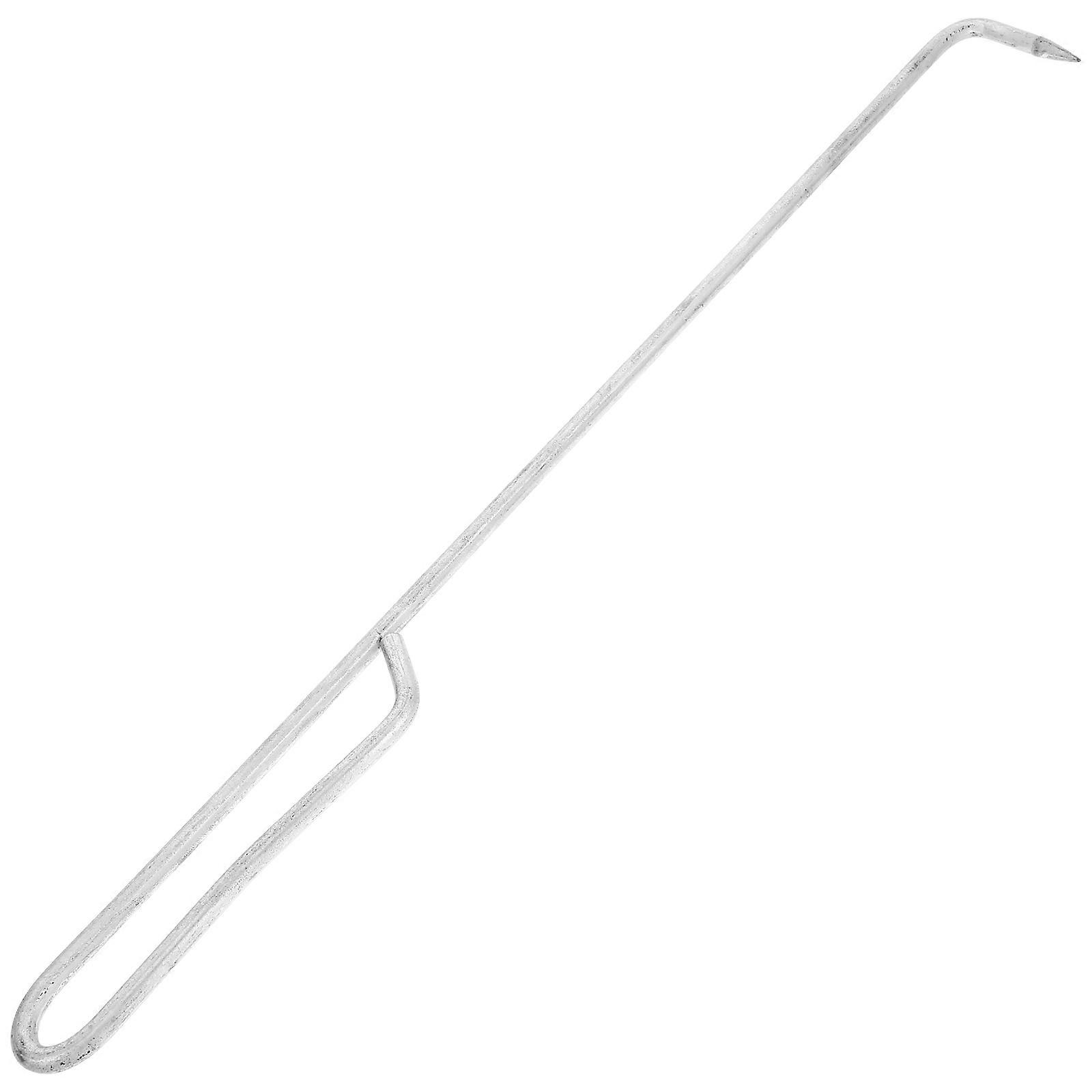 Silver Skimmer Basket Hook Iron Cleaning Tool for Multi Use