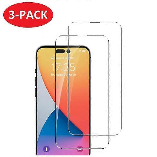 3-PACK - compatible with iPhone 14 Tempered Glass Screen Protector