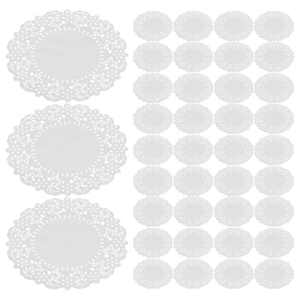 Oil Absorb Paper Doilies 280 Sheets Round White Disposable Food Liners For Parties And Gatherings 6.5 Inch