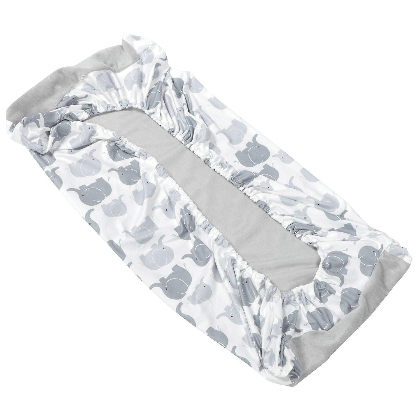 Baby Changing Table Cover Elastic for Diaper Changing Grey