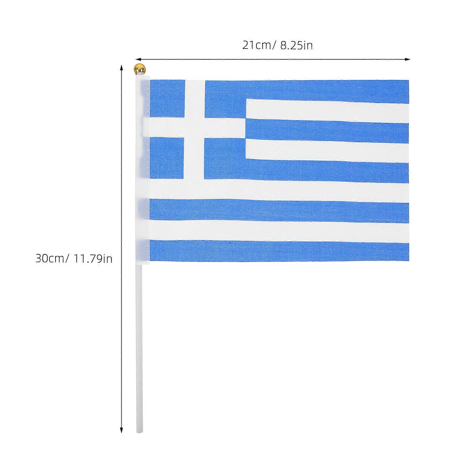 Small Greece Flag for Decoration Handheld Flag 100Pcs Party Decorations