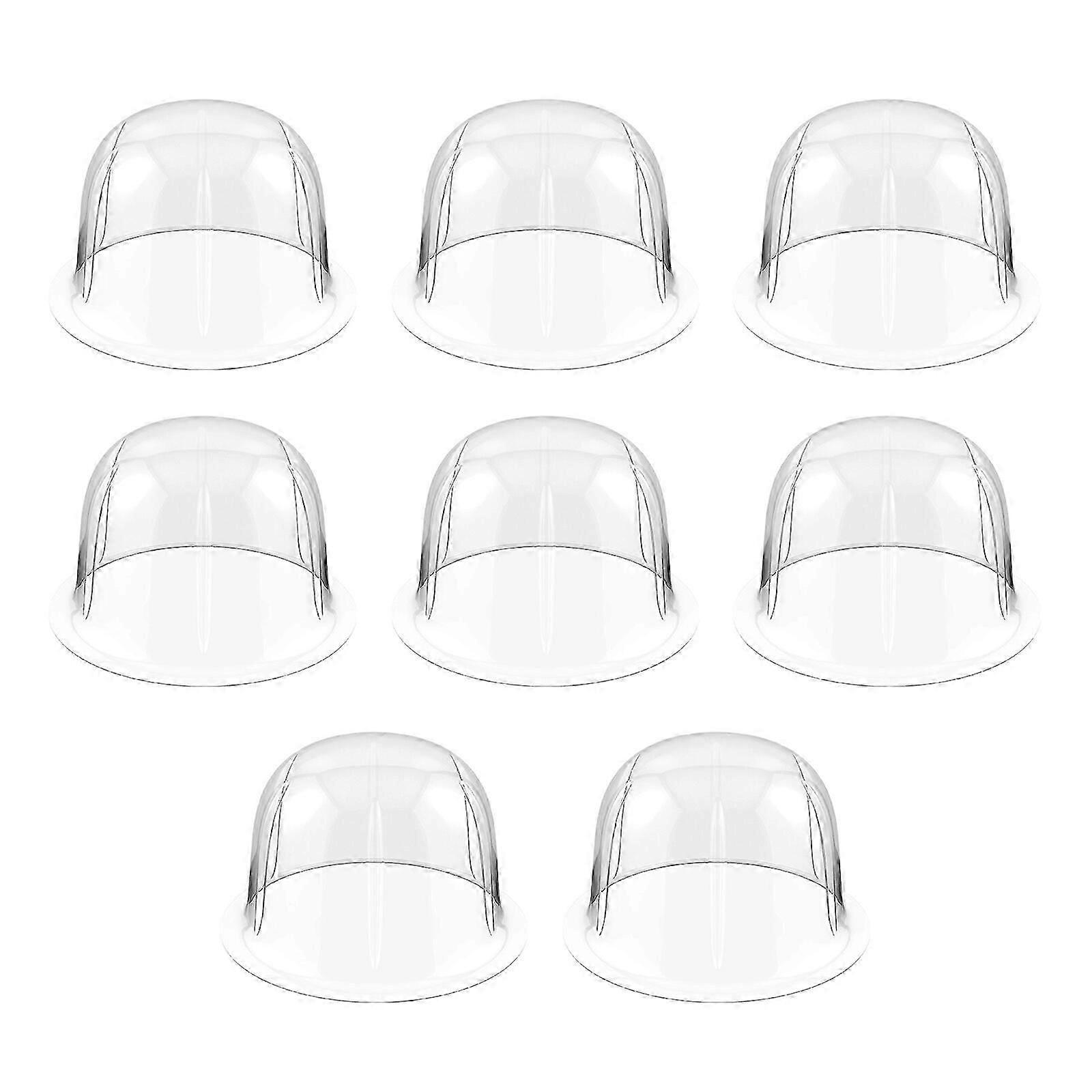 8pcs Plastic Hat Stands with Dome Shape Protector for Display-JJ